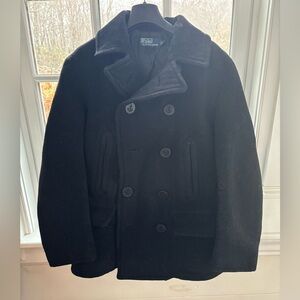 Vintage Men's Polo/Ralph Lauren Black Peacoat